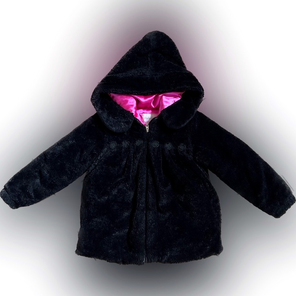 Pistachio Faux Fur Hooded Coat